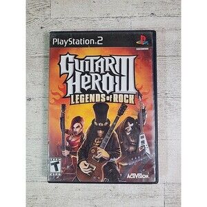 Ps2 "Guitar Hero 3 Legends of Rock" Game 2007 Sony PlayStation 2 *No Manual*